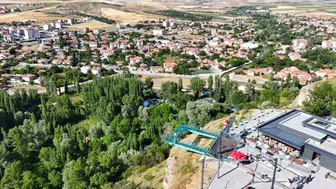 Kayseri'nin 250 metre yüksekteki yeni adrenalin durağı
