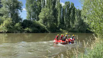 Kars Akyaka sularında ilk rafting kampı başladı