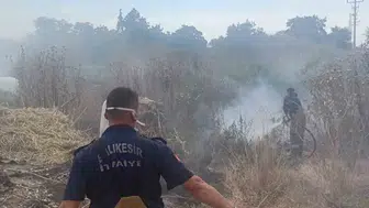 Susurlukta bir ton saman küle döndü