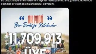 AK Parti üye sayısını güncelledi