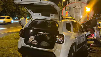 Çınar’da sulama aracına çarpan otomobildeki 3 kişi yaralandı