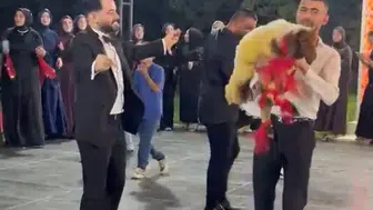 Osmaniyeli damada arkadaşından beklenmedik canlı düğün hediyesi