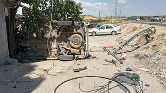 Adıyaman yolunda panelvan kazası 8 kişi yaralandı