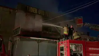 Reyhanlı sanayi sitesinde korkutan yangın