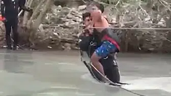 Tarsus’ta yükselen sular 7 kişiyi derede hapis bıraktı