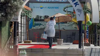 Bursa'da aquaparkta 10 metrelik düşüş