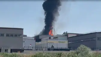 Kahramankazan sanayi bölgesinde büyük fabrika yangını