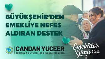 Tekirdağlı emeklilere belediyeden pazar ve bakım desteği