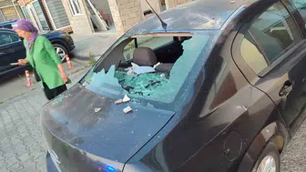 Giresun'da balkon faciasına kıl payı fark