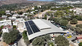 Bodrum belediyesi güneş enerjisiyle hem doğayı korudu hem tasarruf etti