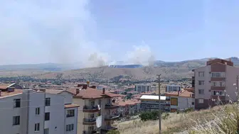 Afyonkarahisar’da otluk alanda yangın paniği