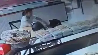 Eskişehir’de fırında şekerlik hırsızlığı kameraya yansıdı