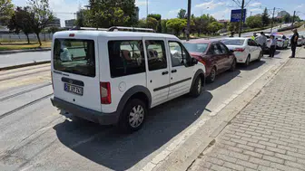Eskişehir trafiğinde zincirleme kaza ucuz atlatıldı