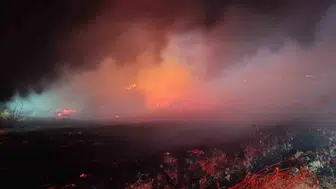 Burhaniye'de çiftlik yangını paniği