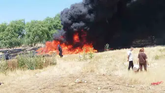 Bir izmarit yüzünden Eskişehirli çiftçinin tarlası az kalsın yanıyordu