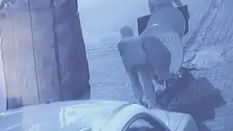 Ataşehir’de el arabalı hırsızlık kameraya yakalandı