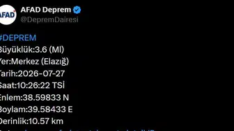 Elazığ’da sabah saatlerinde deprem paniği