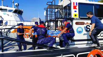 Fethiye açıklarında teknede yaralanan iki kişi için acil tahliye