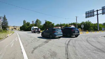 Yalvaç kavşağındaki trafik kazasında altı kişi yaralandı