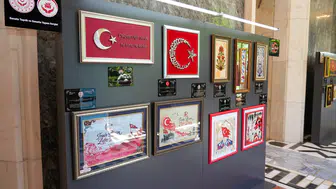 Şehit yakınları ve gazilerin sanat eserleri Meclis çatısı altında buluştu