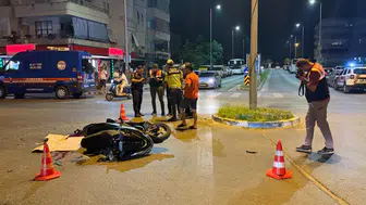 Alanya'da motosiklet kazası 17 yaşındaki genç ağır yaralandı
