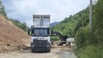 Düzce Samandere yolunda sel önlemi tamamlandı