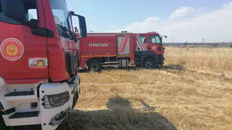 Diyarbakır’ın iki ilçesinde anız yangını paniği