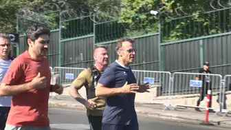 Macron Ankara sokaklarında sabah sporuna çıktı