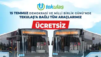 Tekirdağ'da 15 Temmuz günü otobüsler ücretsiz hizmet verecek