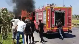 Kırıkhan yolunda seyir halindeki pikap küle döndü