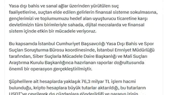 İstanbul ve Ankara'da dev operasyon Yasa dışı bahis ve uyuşturucuya darbe