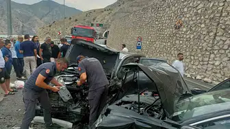 Erzurum’da tünel çıkışında kaza 4 kişi yaralandı