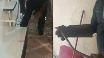 Hakkari’de evdeki davetsiz misafir itfaiyeyi harekete geçirdi