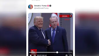 Trump Ankara ziyaretinden görüntüleri kendi hesabından paylaştı