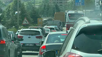 Samsun çevre yolunda kavşak çalışması trafiği durma noktasına getirdi