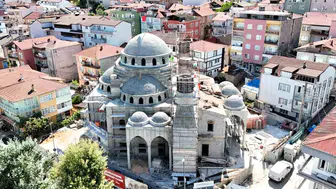 Kuruçeşme’de yeni cami inşaatının yarısından fazlası tamamlandı
