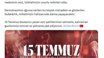 Emine Erdoğan 15 Temmuz mesajında direnişe vurgu yaptı