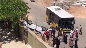 Siirt Afetevler'de trafik kazası Bir araç takla attı