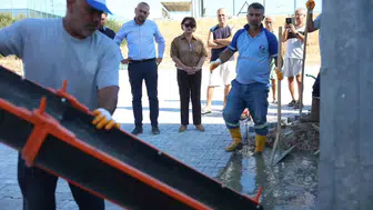 Didim Belediyesi saha gücünü yeni mikserle artırdı
