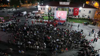 Manisa Selendi ve Kula meydanlarında 15 Temmuz nöbeti