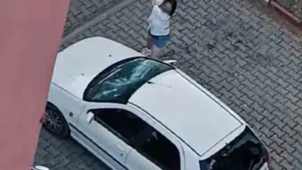 Karabük sokaklarında demir çubuklu saldırı anı kamerada