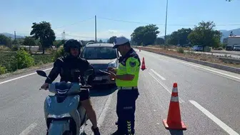 Çanakkale yollarında motosiklet operasyonu