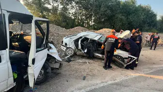 Amasya yolunda feci kaza 1 can kaybı