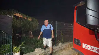 Çanakkale’de tarım arazisinde korkutan yangın söndürüldü