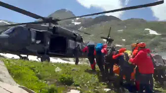 Verçenik Dağı'nda düşen dağcıyı kurtarma operasyonu başarıyla tamamlandı