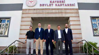 Yeşilhisar yöneticilerinden Kayseri Devlet Hastanesi’ne ziyaret