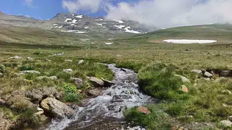 Ordu yaylalarında kar ve bahar aynı kadranda
