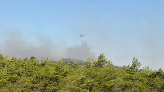 Fethiye ormanlarında gece başlayan yangın kontrol altına alınıyor
