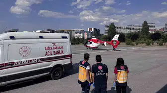 Kayseri'de 81 yaşındaki hasta için hava ambulansı seferberliği
