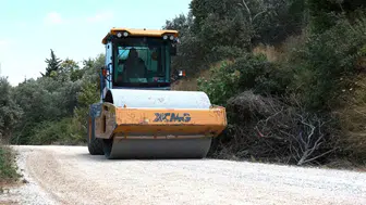 Hatay Defne’de bozuk yollar yenileniyor